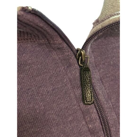 Mens Jos. A. Bank Quarter-Zip Pullover Sweater XL Purple Cotton - Picture 13 of 13